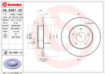 Тормозной диск Brembo Prime Line  08.9461.20