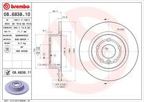 Тормозной диск Brembo Prime Line  08.6838.11