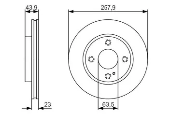 Bosch 0 986 479 S38 <span>тормозной диск вентилируемый</span>