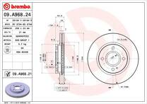 Тормозной диск Brembo Prime Line  09.A968.24