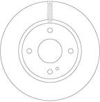 Тормозной диск TRW  DF6399