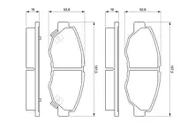 Передние тормозные колодки Bosch 0 986 461 124 для Honda Civic 8 пок. / 4D / седан / рестайлинг