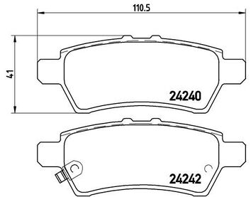 Brembo P 56 060 <span>тормозные колодки задние</span>