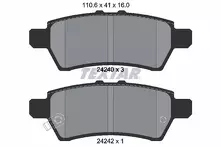Задние тормозные колодки Textar  2424001