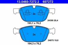 Передние тормозные колодки ATE  13.0460-7272.2