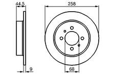 Тормозной диск Bosch 0 986 478 836 для Nissan Almera N15 / седан