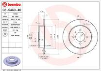 Тормозной диск Brembo Prime Line 08.5443.40 для Nissan Almera N15 / седан
