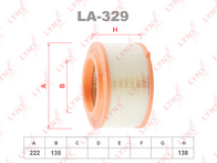Воздушный фильтр Lynx LA-329