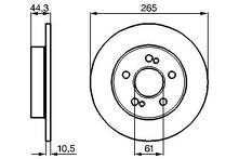 Тормозной диск Bosch 0 986 478 758 для Renault Scenic 1 пок. / рестайлинг