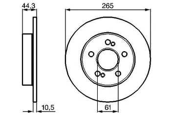 Bosch 0 986 478 758 <span>тормозной диск полный</span>