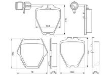 Передние тормозные колодки Bosch  0 986 424 689