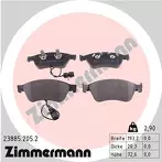 Передние тормозные колодки Zimmermann 23885.205.2 для Audi A8 D2