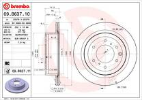 Тормозной диск Brembo Prime Line  09.B637.11