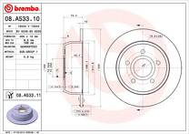Тормозной диск Brembo Prime Line 08.A533.11 для Jeep Grand Cherokee 2 пок.