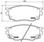 Передние тормозные колодки Brembo  P 49 033
