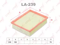 Воздушный фильтр Lynx  LA-239