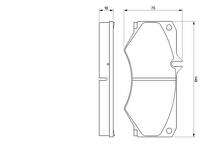Передние тормозные колодки Bosch  0 986 467 841
