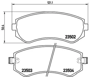 Brembo P 56 039 <span>тормозные колодки передние/задние</span>