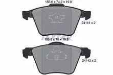 Передние тормозные колодки Textar Q+  2414101
