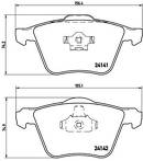 Передние тормозные колодки Brembo  P 86 018