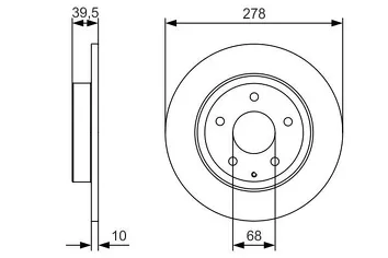Bosch 0 986 479 C22 <span>тормозной диск полный</span>