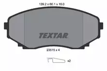 Передние тормозные колодки Textar 2351501 для Mazda MPV 2 пок.