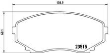 Передние тормозные колодки Brembo P 49 028 для Mazda MPV 2 пок.