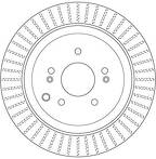 Тормозной диск TRW  DF6330