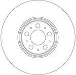 Тормозной диск TRW  DF4340S