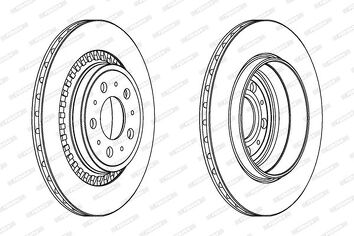 Ferodo DDF1551 <span>тормозной диск вентилируемый</span>
