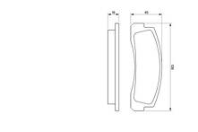 Передние тормозные колодки Bosch  0 986 466 601