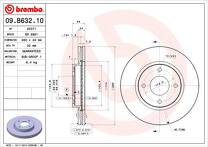 Тормозной диск Brembo Prime Line  09.B632.10