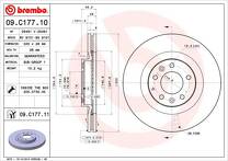 Тормозной диск Brembo Prime Line 09.C177.11 для Mazda CX-9 TB