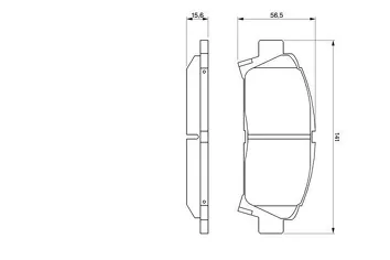 Bosch 0 986 424 799 <span>тормозные колодки передние</span>