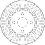 Тормозной диск TRW DF7127 для Toyota Corolla 9 пок. / E120, E130