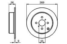 Тормозной диск Bosch  0 986 479 087