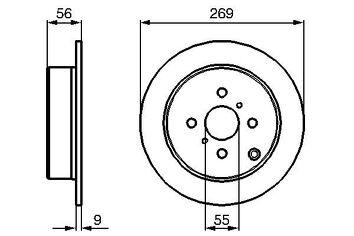 Bosch 0 986 479 087 <span>тормозной диск полный</span>