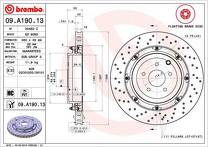 Тормозной диск Brembo Prime Line 09.A190.13 для Nissan GT-R R35