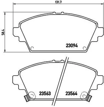 Brembo P 28 029 <span>тормозные колодки передние</span>