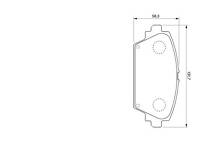 Передние тормозные колодки Bosch  0 986 424 791