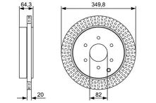 Тормозной диск Bosch  0 986 479 W46