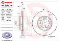Тормозной диск Brembo Prime Line 09.8315.10 для Lexus LS 2 пок.
