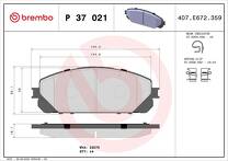 Передние тормозные колодки Brembo P 37 021 для Jeep Cherokee 4 пок. / рестайлинг