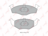 Передние тормозные колодки Lynx  BD-8008