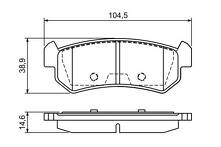 Задние тормозные колодки Bosch  0 986 494 133