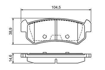 Bosch 0 986 494 133 <span>тормозные колодки задние</span>