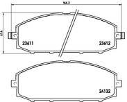 Передние тормозные колодки Brembo  P 56 041
