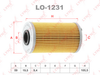 Масляный фильтр Lynx LO-1231 LO-1231