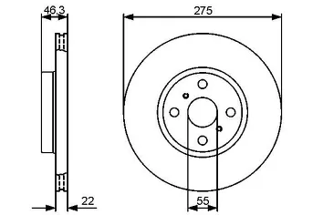 Bosch 0 986 479 431 <span>тормозной диск вентилируемый</span>