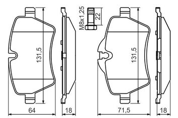 Bosch 0 986 494 489 <span>тормозные колодки передние</span>